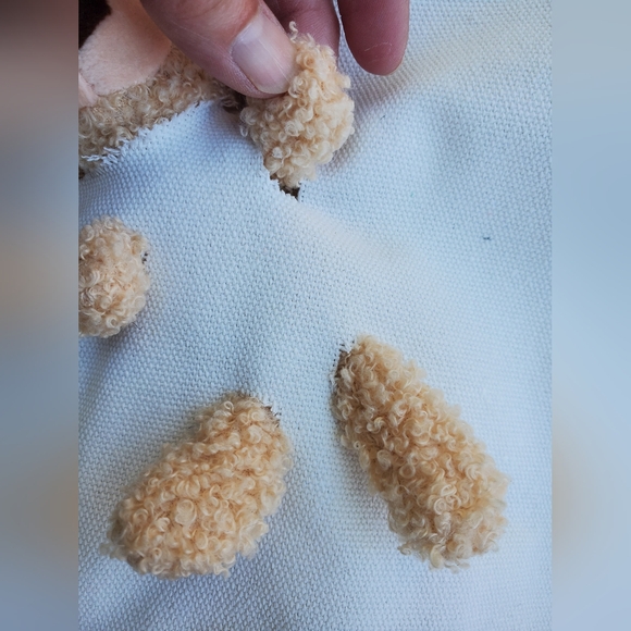 NWOT Set Of 2 Teddy Bear Canvas Bags - Picture 11 of 11